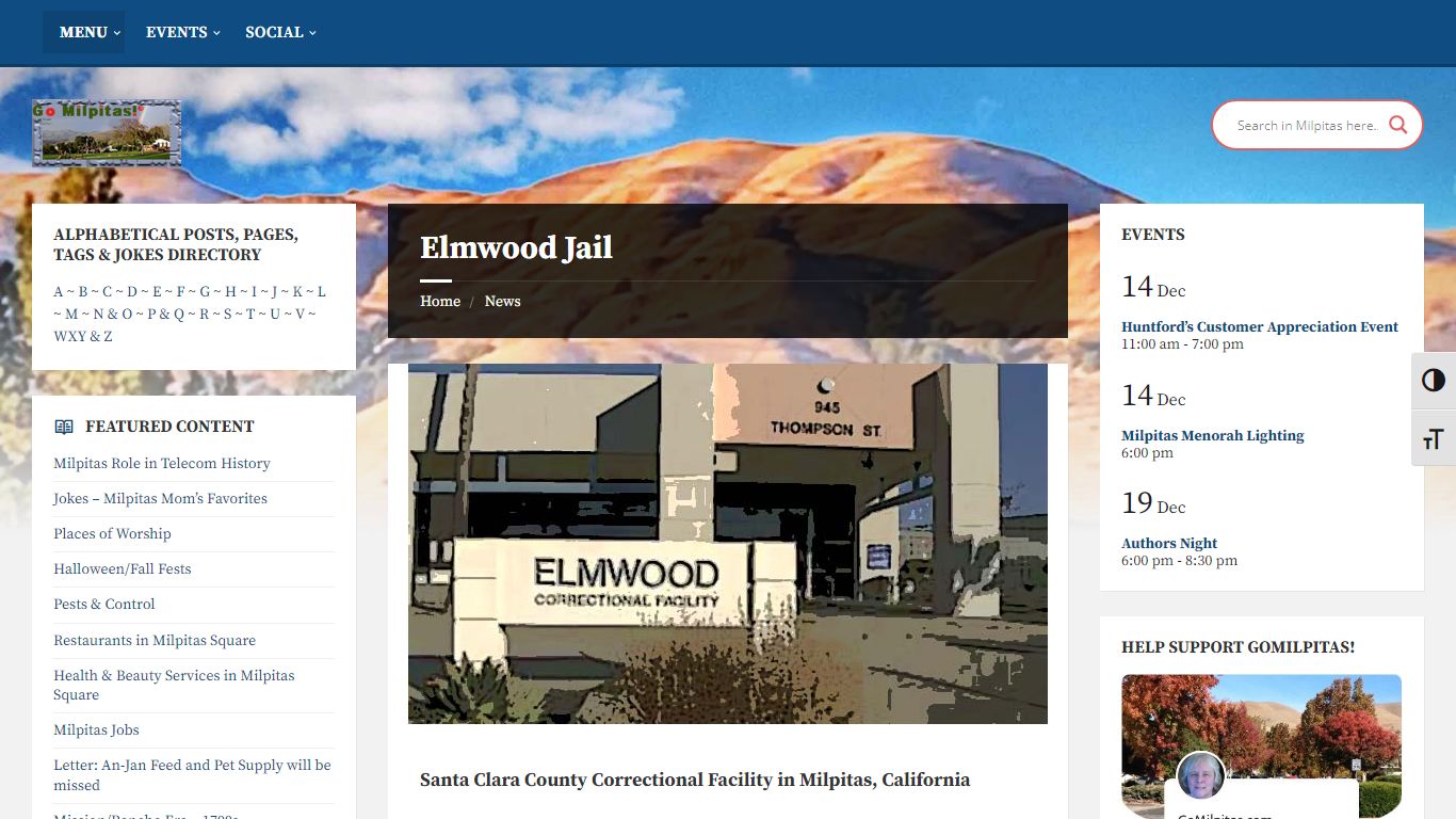 Elmwood Jail - Go Milpitas